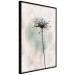 Wall Poster Autumn Evening - black dandelion flower on a light background with a large circle 131818 additionalThumb 11