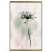 Wall Poster Autumn Evening - black dandelion flower on a light background with a large circle 131818 additionalThumb 17
