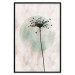 Wall Poster Autumn Evening - black dandelion flower on a light background with a large circle 131818 additionalThumb 16