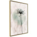 Wall Poster Autumn Evening - black dandelion flower on a light background with a large circle 131818 additionalThumb 12