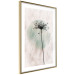 Wall Poster Autumn Evening - black dandelion flower on a light background with a large circle 131818 additionalThumb 7