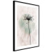 Wall Poster Autumn Evening - black dandelion flower on a light background with a large circle 131818 additionalThumb 6