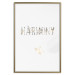Poster Harmony - golden English text on a contrasting light background 131918 additionalThumb 21