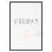 Poster Harmony - golden English text on a contrasting light background 131918 additionalThumb 18