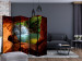 Folding Screen Cave: Forest Waterfall II (5-piece) - view from rocks to nature 132918 additionalThumb 4