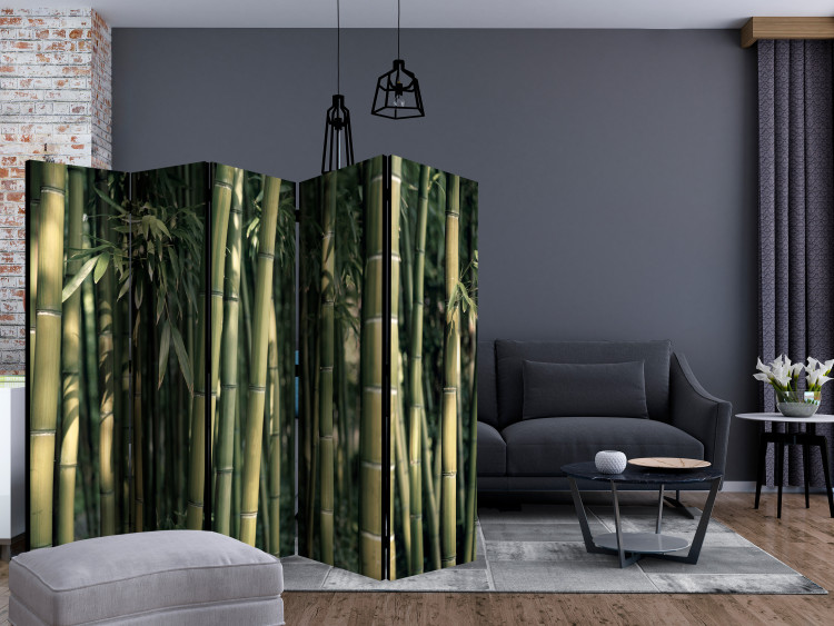 Room Divider Exotic Bamboo II (5-piece) - composition in a bamboo-filled forest 133118 additionalImage 4