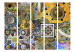 Folding Screen Sunny Mosaic II (5-piece) - colorful ethnic composition 133518 additionalThumb 3