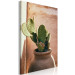 Canvas Cactus in a Pot (1-piece) Vertical - green plant in Morocco 134718 additionalThumb 2