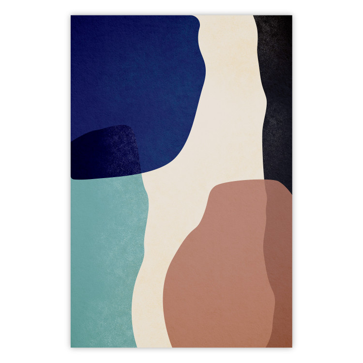 Wall Poster Stones on the Beach - colorful round patterns in an abstract motif 135618
