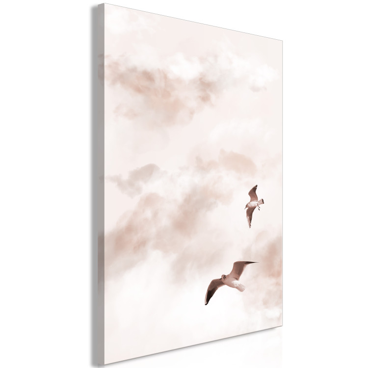 Canvas Celestial Lovers (1-piece) Vertical - birdscape in the sky 136518 additionalImage 2