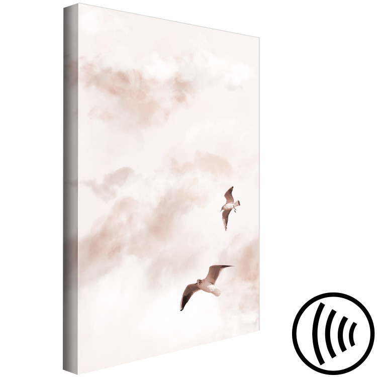 Canvas Celestial Lovers (1-piece) Vertical - birdscape in the sky 136518 additionalImage 6