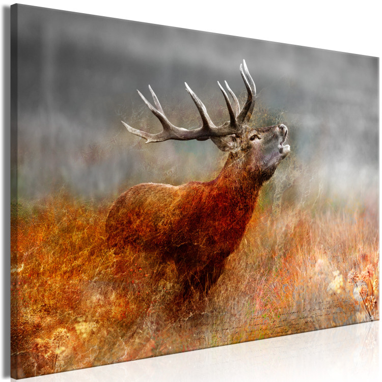 Large canvas print Roaring Deer [Large Format] 137618 additionalImage 2