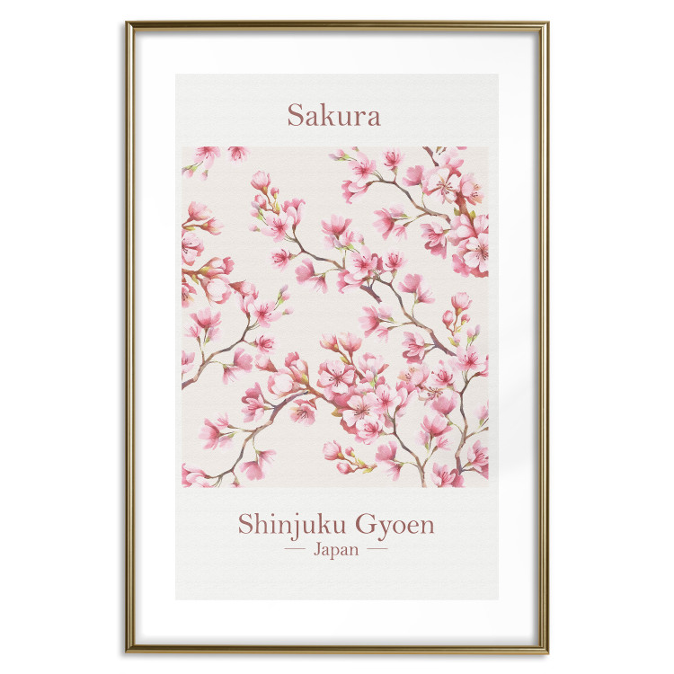 Poster Sakura - English and Japanese text with pink flower 138218 additionalImage 6