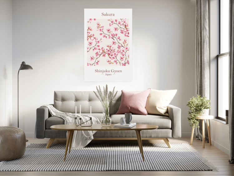 Poster Sakura - English and Japanese text with pink flower 138218 additionalImage 13