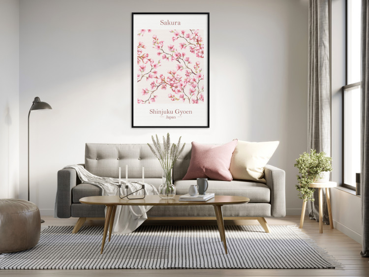 Poster Sakura - English and Japanese text with pink flower 138218 additionalImage 16