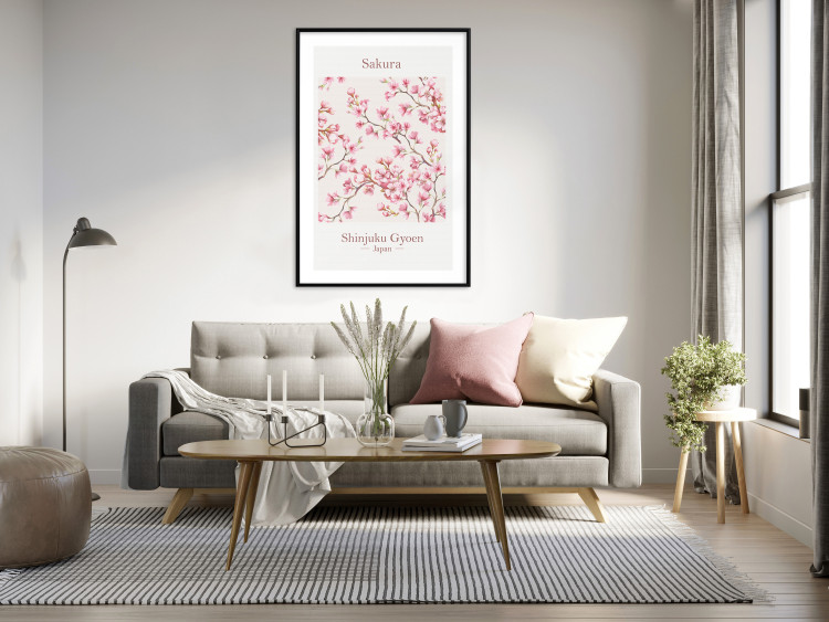 Poster Sakura - English and Japanese text with pink flower 138218 additionalImage 9