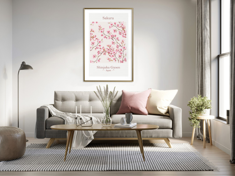 Poster Sakura - English and Japanese text with pink flower 138218 additionalImage 7