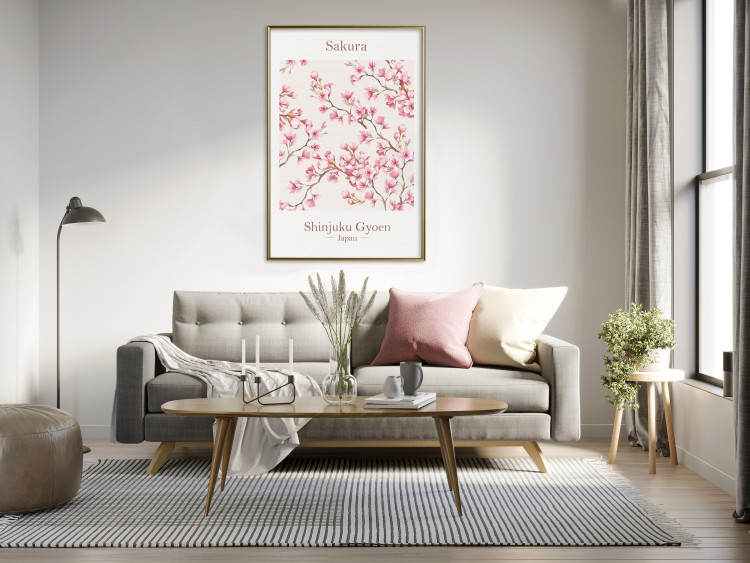 Poster Sakura - English and Japanese text with pink flower 138218 additionalImage 15