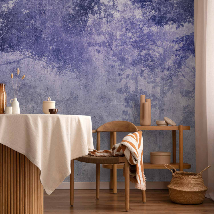 Wall Mural Night copse - Forest Landscape in Violet-Gray Colors 138418 additionalImage 6
