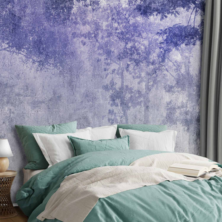 Wall Mural Night copse - Forest Landscape in Violet-Gray Colors 138418 additionalImage 2