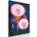 Paint by Number Kit Fluffy Balls - Large Pink Dandelions on a Dark Two-Color Background 146218 additionalThumb 4