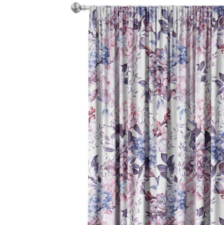 Decorative Curtain Spring arrangement - flowers in shades of pink and blue 147218 additionalImage 7