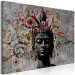 Canvas Buddha Portrait (1-piece) - great prophet and Zen-style abstraction 148818 additionalThumb 2
