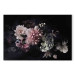 Large canvas print Dutch Bouquet - Composition With Flowers on a Black Background [Large Format] 151218