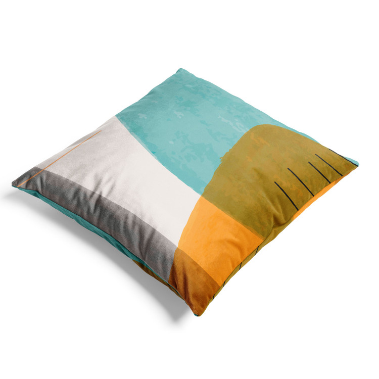 Decorative Velor Pillow Spots of Color - Multi-Colored Shapes Creating a Composition 151318 additionalImage 2