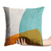 Decorative Velor Pillow Spots of Color - Multi-Colored Shapes Creating a Composition 151318 additionalThumb 3