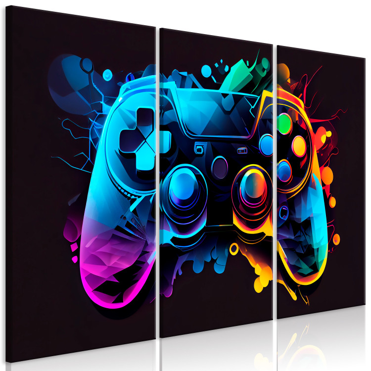 Canvas Colorful Gameplay - Gaming Controller With Multicolored Backlighting 151818 additionalImage 2
