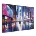 Canvas New York - Evening City Lights in Pink Shades 151918 additionalThumb 2