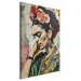 Large canvas print Frida Kahlo - A Colorful Portrait of a Woman on a Cracked Wall [Large Format] 152218 additionalThumb 2