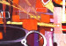 Canvas Abstraction (1-piece) - Fantasy city motif on a purple background 48018 additionalThumb 2
