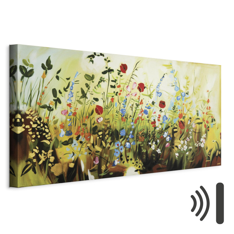 Canvas Art Print Charming Meadow (1-piece) - Colourful composition of small flowers 48618 additionalImage 8