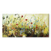 Canvas Art Print Charming Meadow (1-piece) - Colourful composition of small flowers 48618