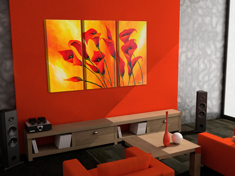 Canvas Callas in orange 48818 additionalImage 2