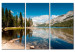Canvas Mountains, trees and pure lake 58618