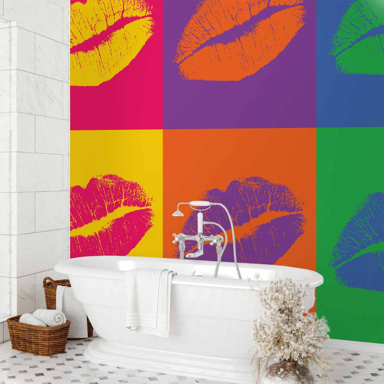 Wall Mural Kiss - Pop art-style lips in different colors and compositions 61218 additionalImage 8
