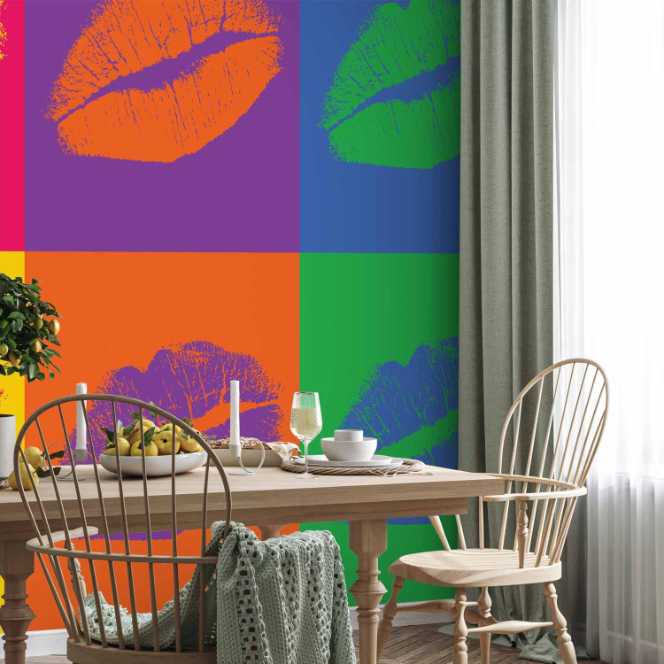 Wall Mural Kiss - Pop art-style lips in different colors and compositions 61218 additionalImage 7
