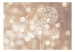 Wall Mural Glow of Delicacy - Dandelion on Beige Background with Light Glow 64618 additionalThumb 1