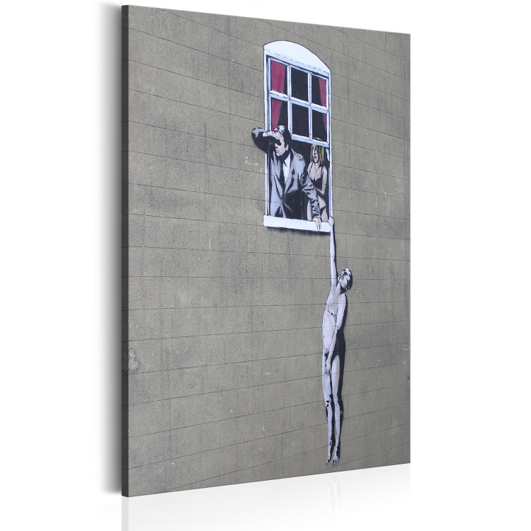 Canvas Art Print Well Hung Lover by Banksy 72618 additionalImage 2