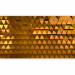 Photo Wallpaper Golden armour - metal textured background with geometric elements 89818 additionalThumb 1
