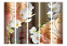 Room Divider Orchid II - white orchid flowers surrounded by colorful ornaments 95318 additionalThumb 3