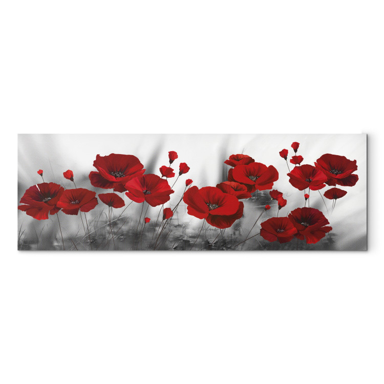 Canvas Print Romantic Poppies (1-piece) - Red Flowers in a Spring Meadow 98618 additionalImage 7