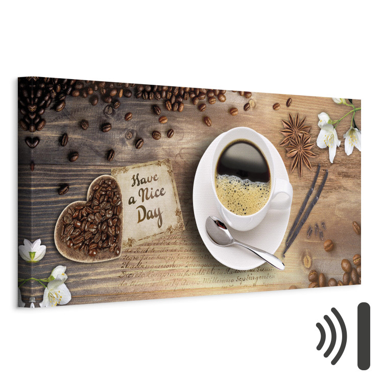 Canvas Print Have a Nice Day! (1-piece) - Coffee Cup with English Text 106528 additionalImage 8