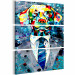 Canvas Art Print Dog in a Suit (3 Parts) 106928 additionalThumb 2