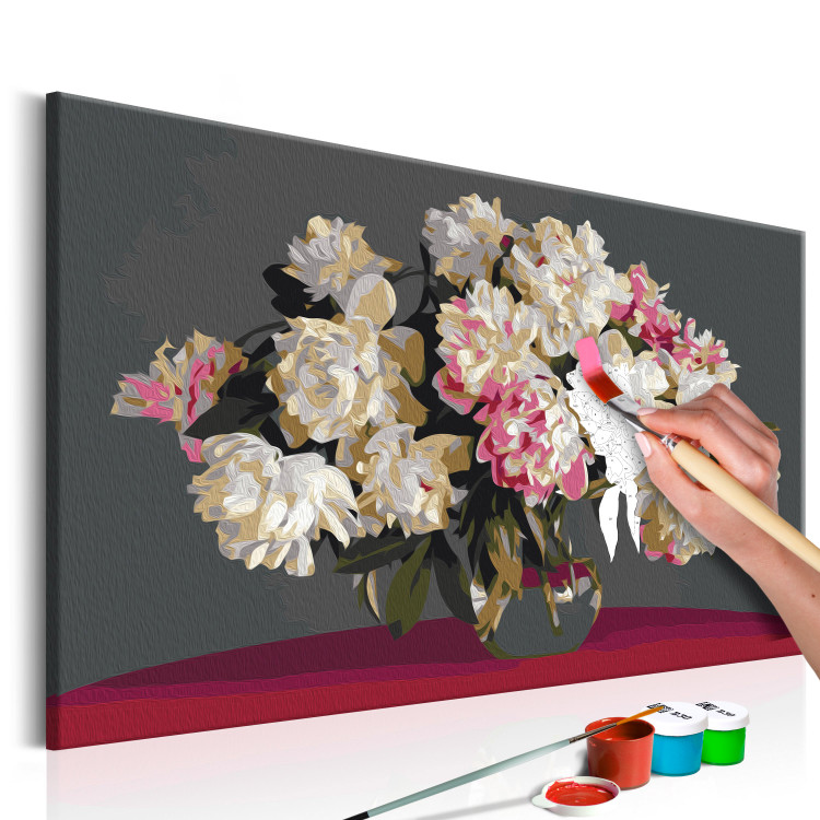 Paint by Number Kit White Flowers In A Vase 107128 additionalImage 3