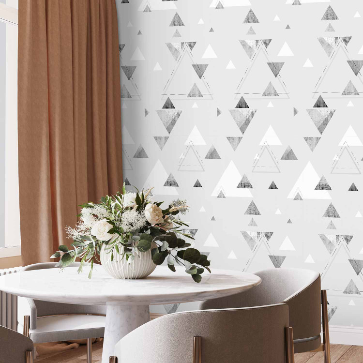 Modern Wallpaper Levitating Triangles 108428 additionalImage 9