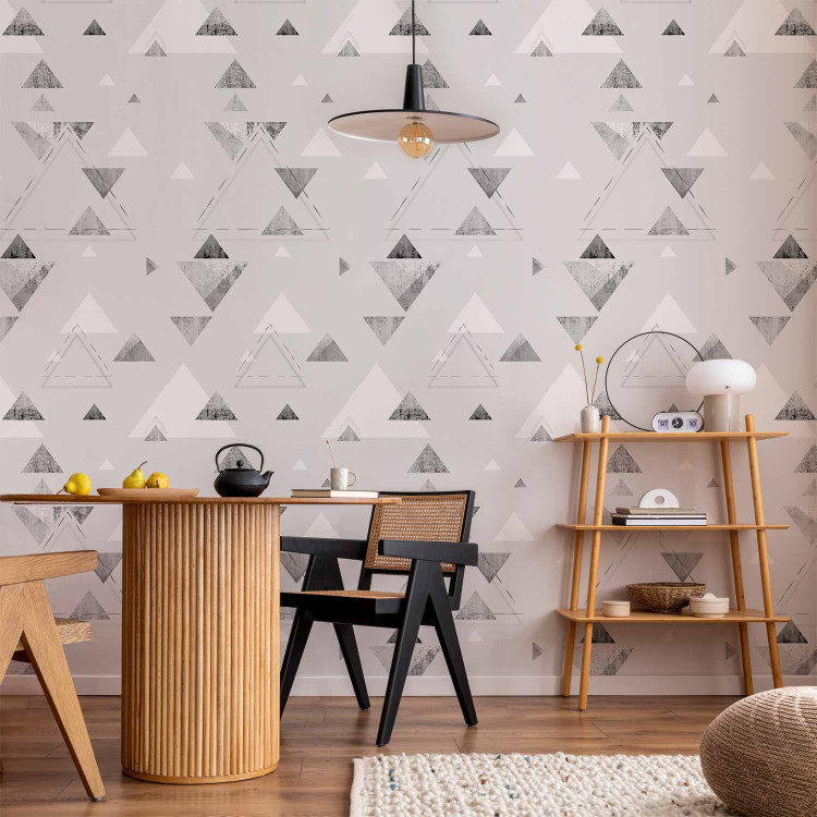 Modern Wallpaper Levitating Triangles 108428 additionalImage 5